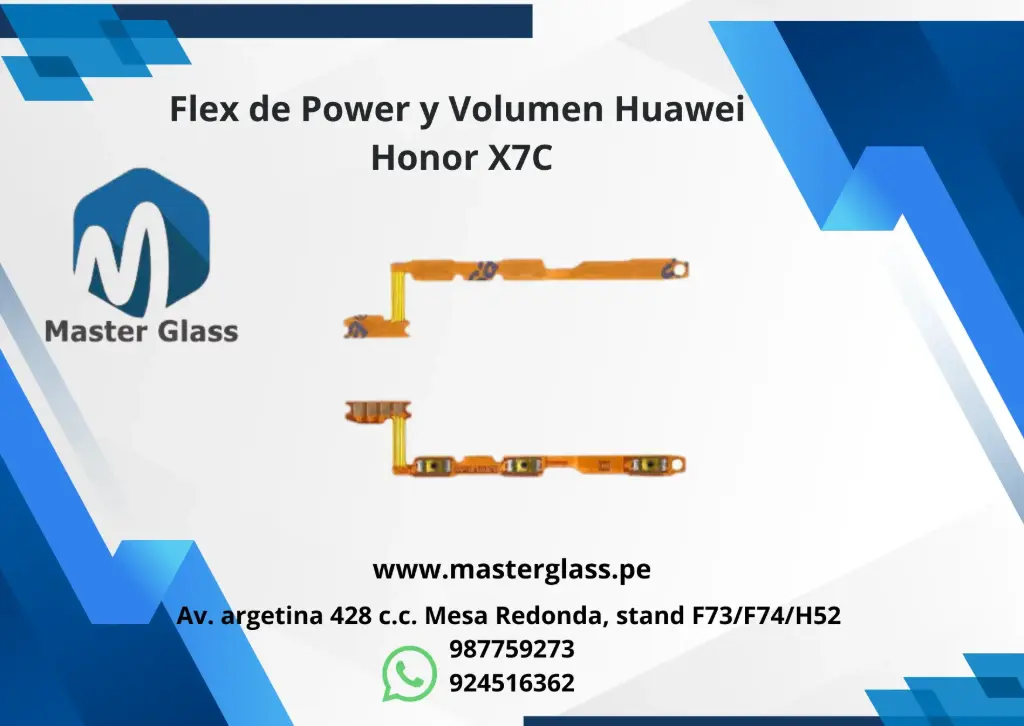 Flex de Power y Volumen Huawei Honor X7C