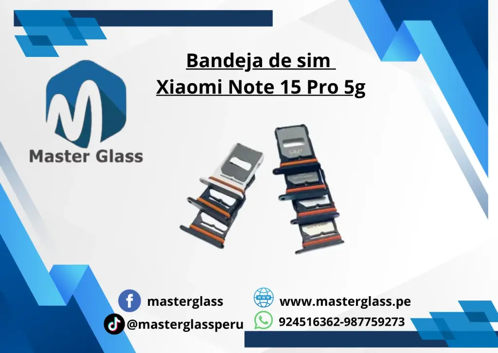Bandeja de sim Xiaomi Note 15 Pro 5g 