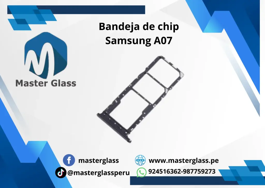 Bandeja de Sim Samsung A07 (Negro)