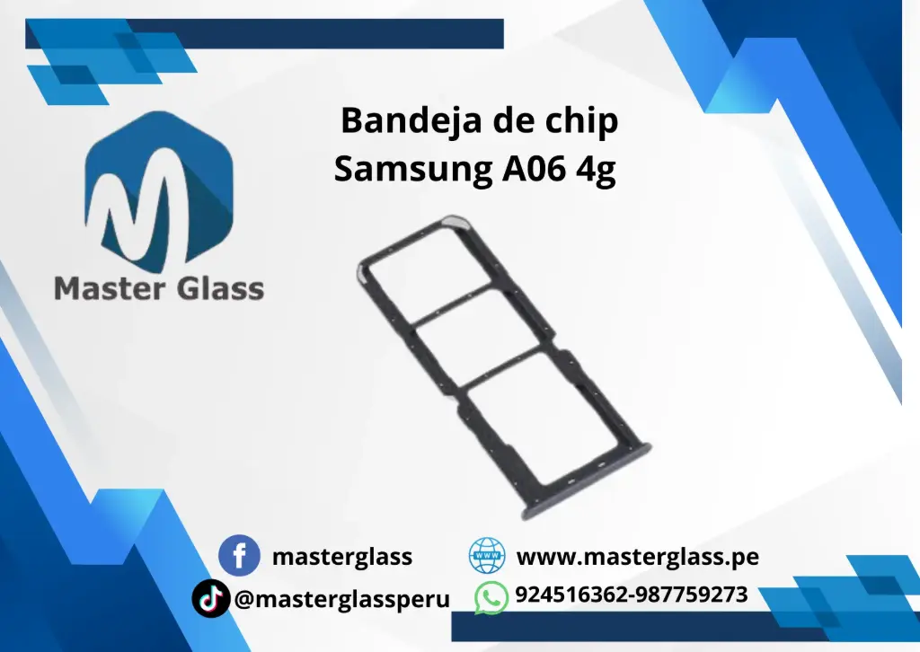 Bandeja de Sim Samsung A06 (Negro, 4G)