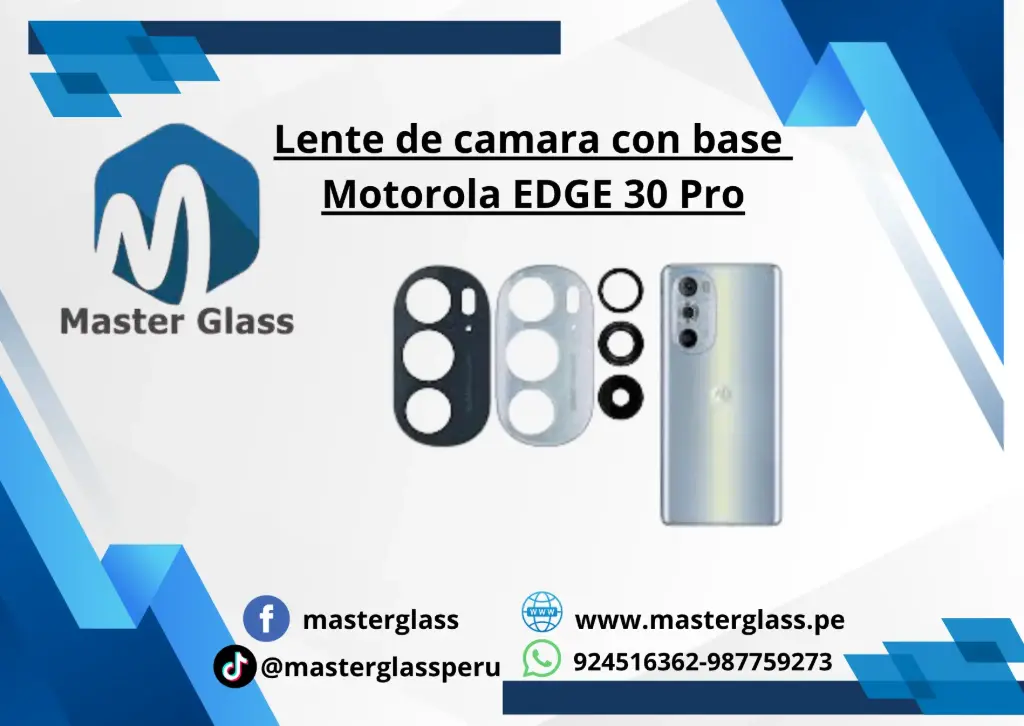 Lente de camara con marco Motorola EDGE 30 Pro