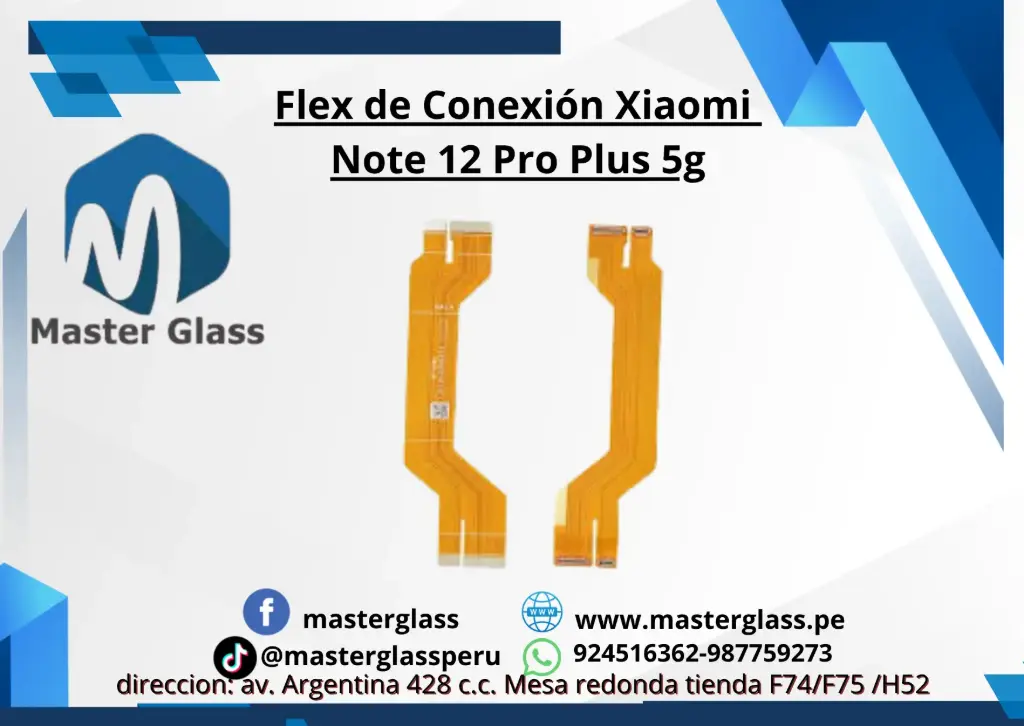 Flex de Conexión Xiaomi Note 12 Pro Plus 