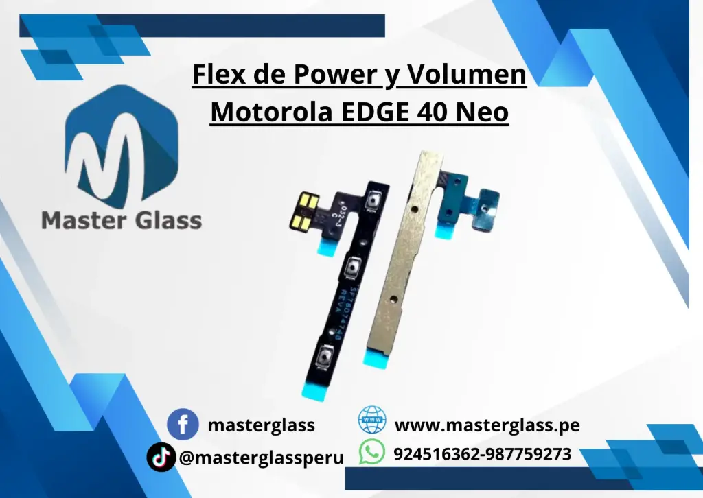 Flex de Power y Volumen Motorola EDGE 40 Neo
