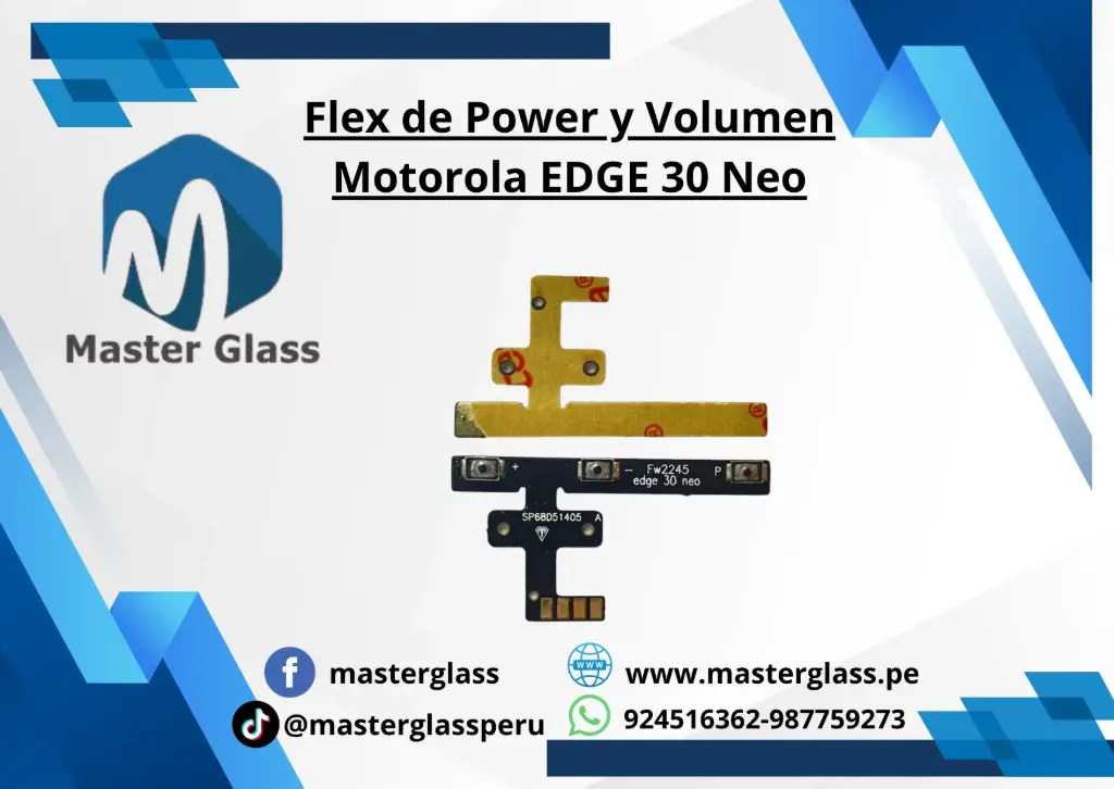 Flex de Power y Volumen Motorola EDGE 30 Neo