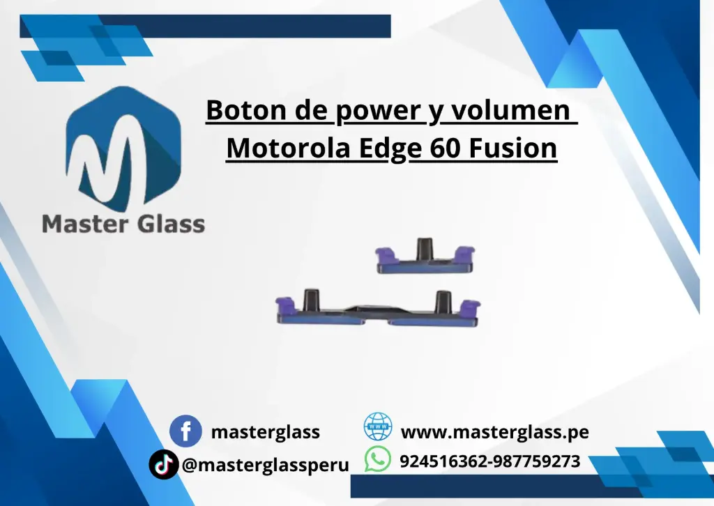 Boton de volumen y power Motorola Edge 60 Fusion