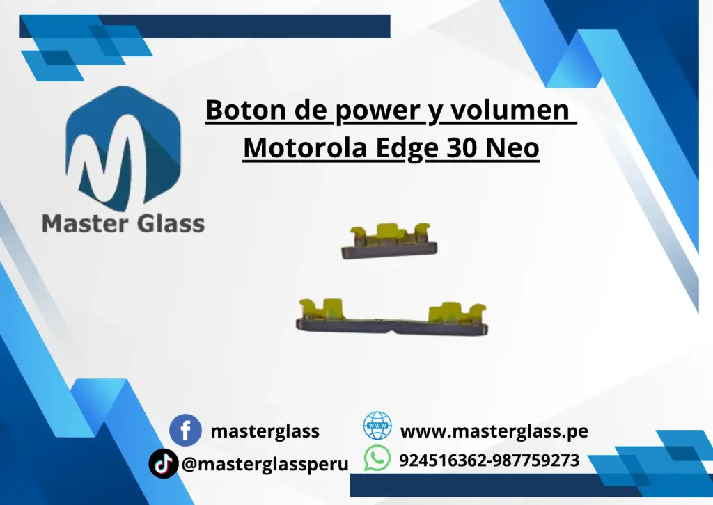 Boton de volumen y power Motorola Edge 30 Neo