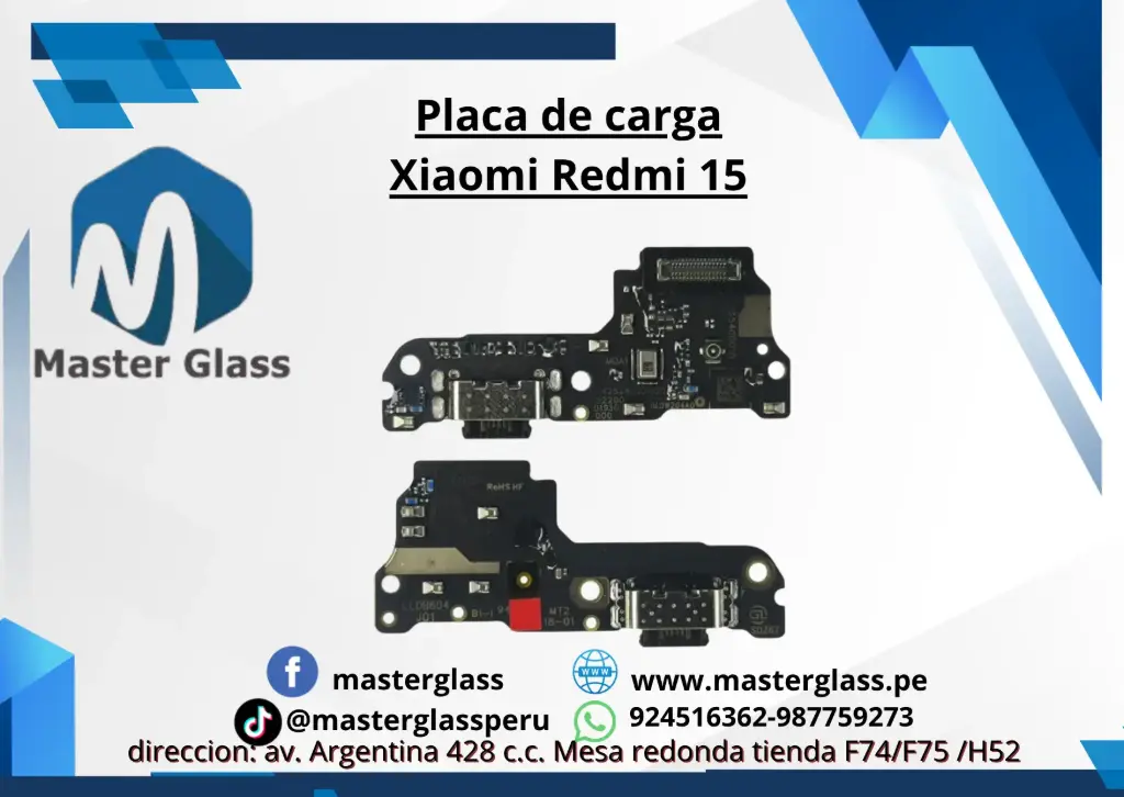 Placa de carga Xiaomi Redmi 15