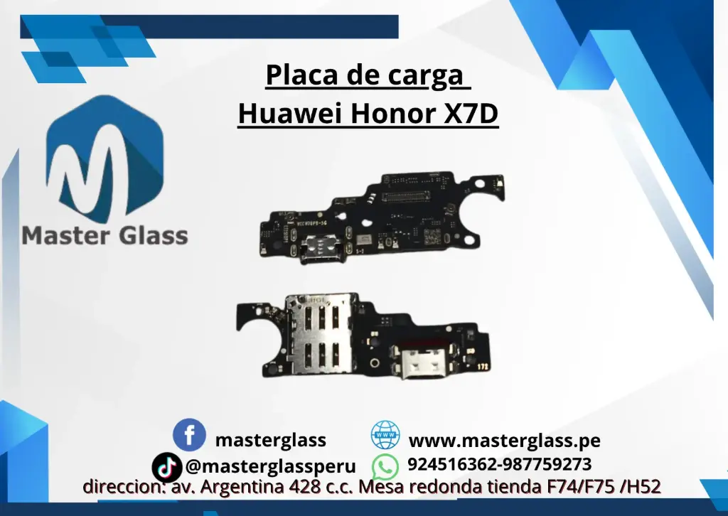 Placa de carga Huawei Honor X7D