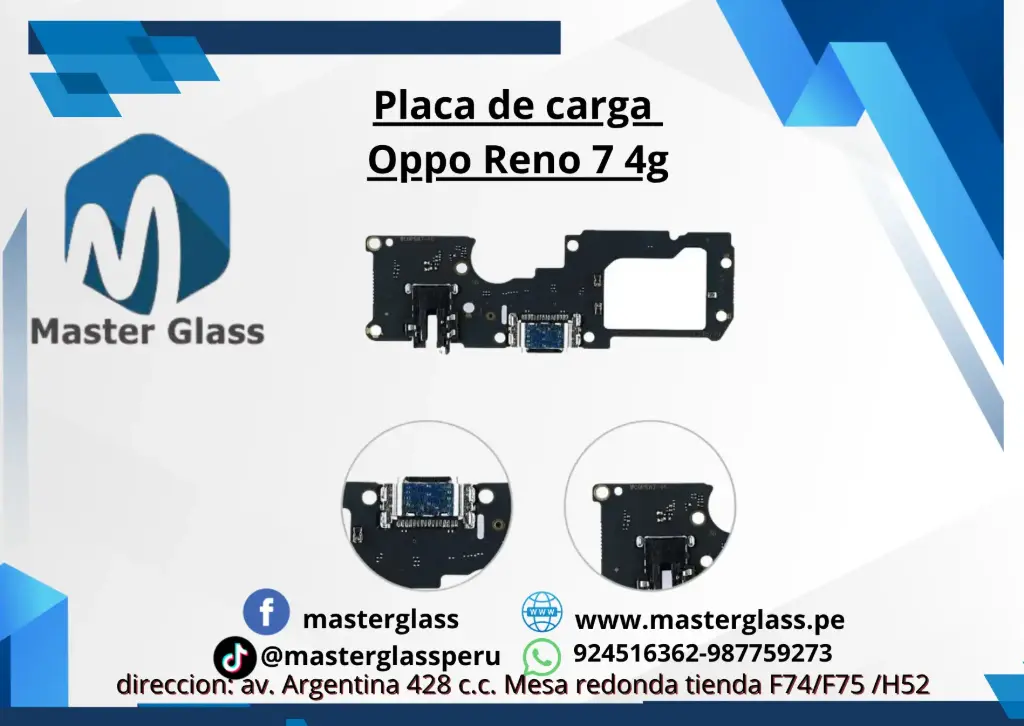 Placa de carga Oppo Reno 7 4g