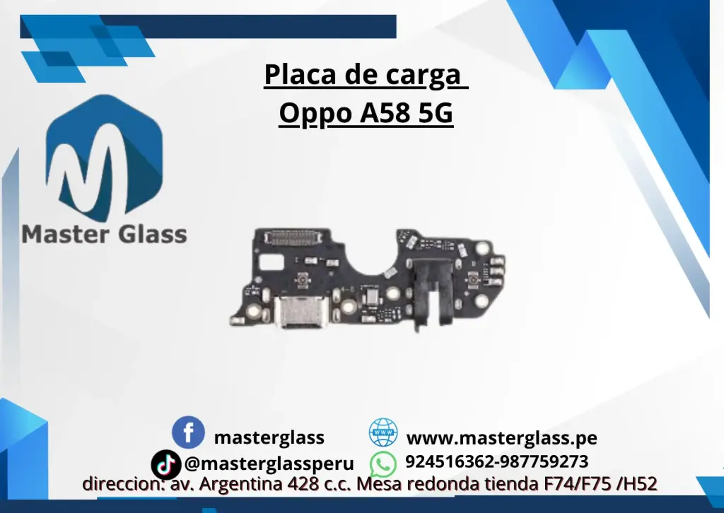 Placa de carga Oppo A58 5G
