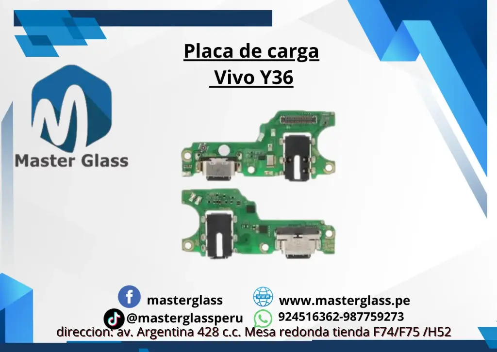 Placa de carga Vivo Y36 4g / Y78 5g