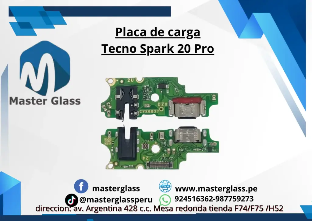 Placa de carga Tecno Spark 20 Pro