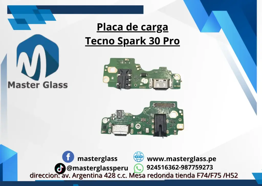 Placa de carga Tecno Spark 30 Pro