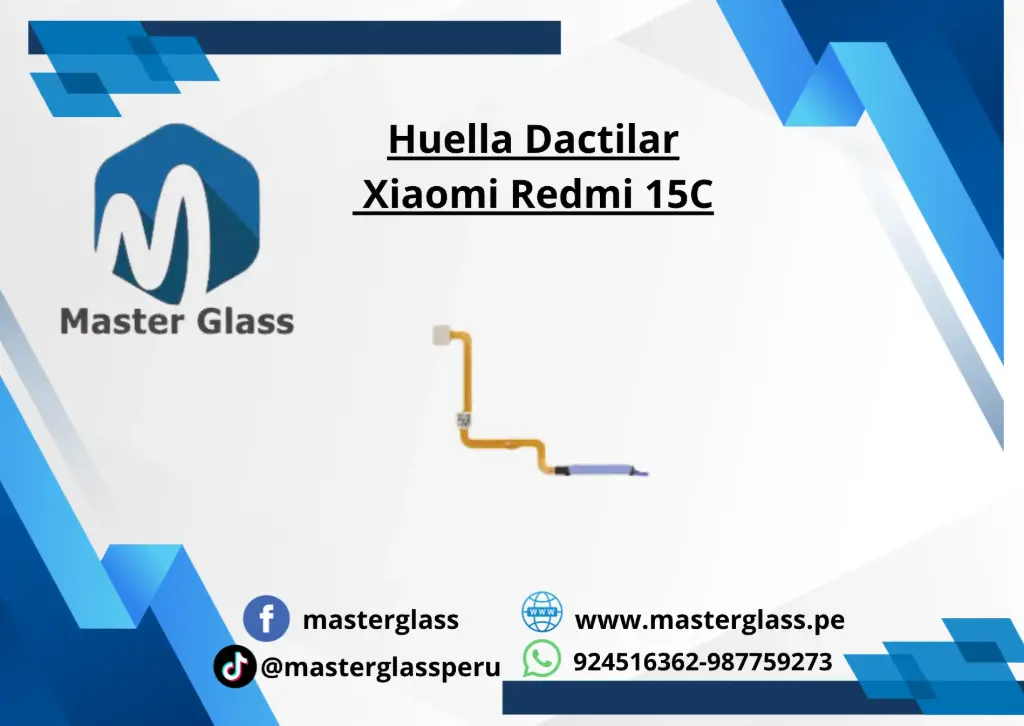 Huella Dactilar Xiaomi Redmi 15C (Negro)