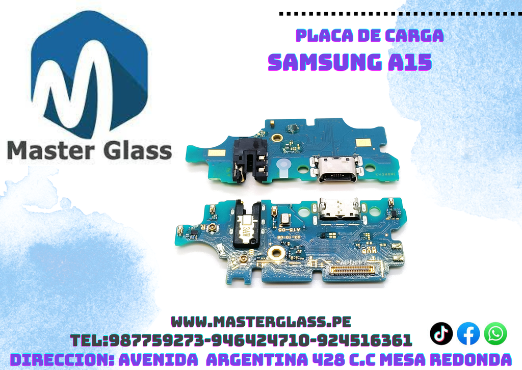 Placa de carga Samsung A15 AAA