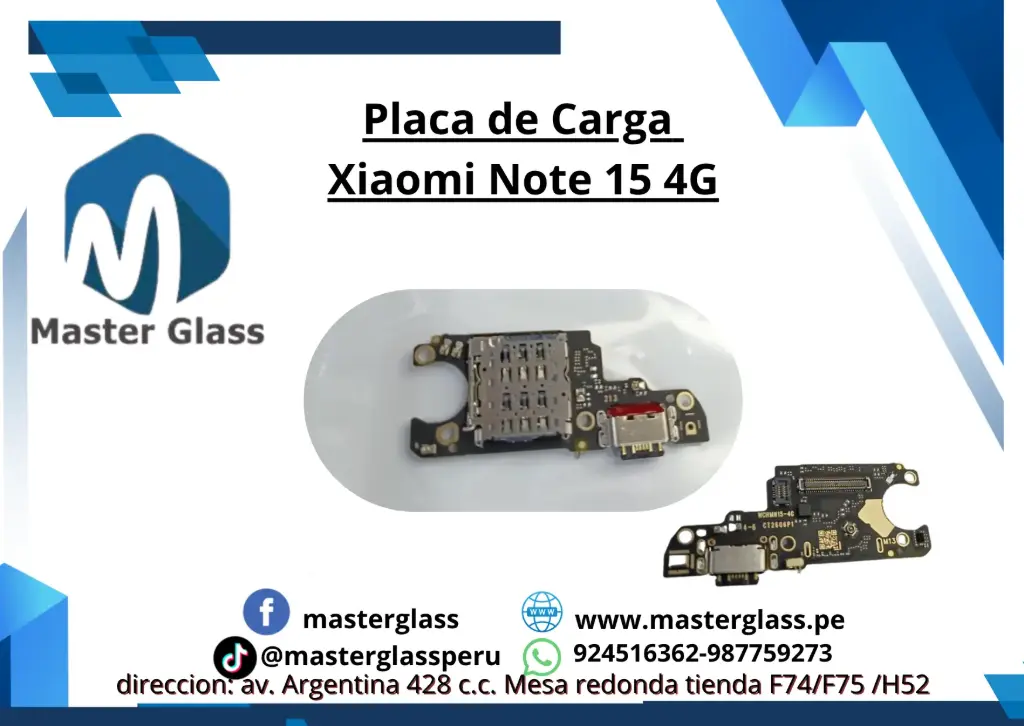 Placa de Carga Xiaomi Note 15 (4G)
