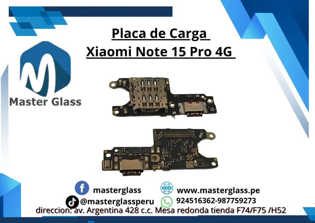 Placa de Carga Xiaomi Note 15 Pro (4G)