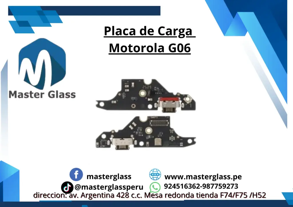 Placa de carga Motorola G06