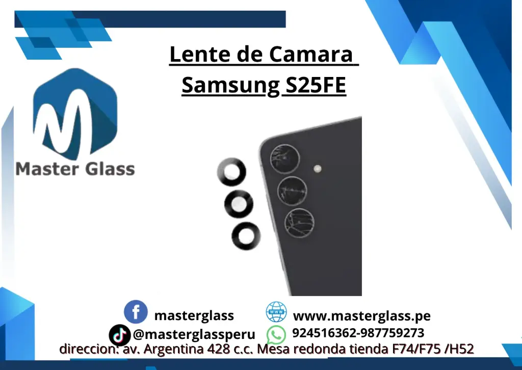 Lente de camara Samsung S25FE / S24 Ultra
