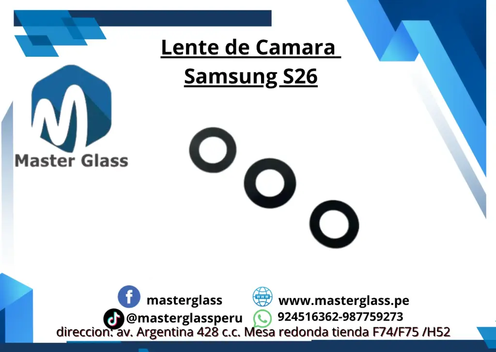 Lente de camara Samsung S26