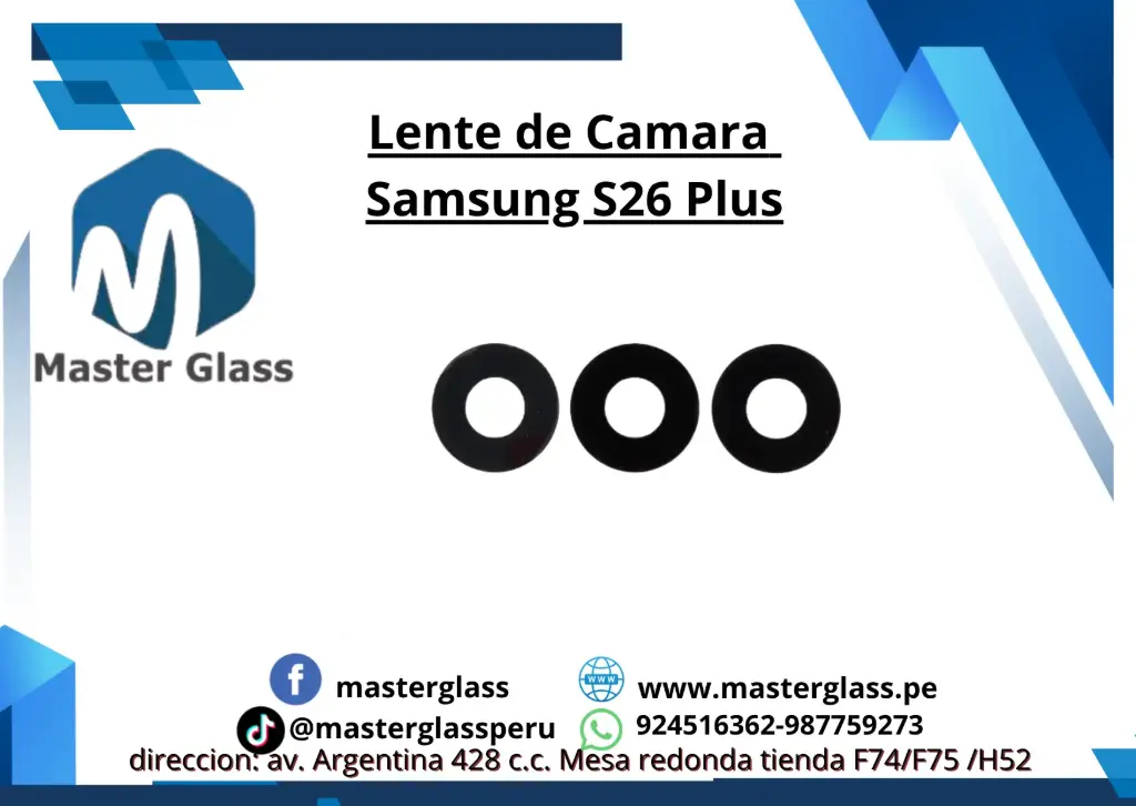Lente de camara Samsung S26 Plus