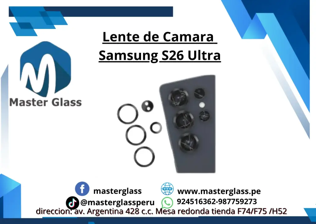 Lente de camara Samsung S26 Ultra