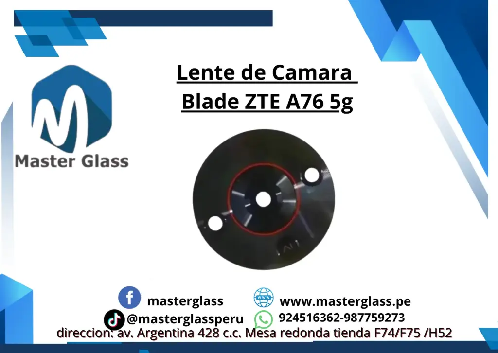 Lente de Camara Blade ZTE A76 5g
