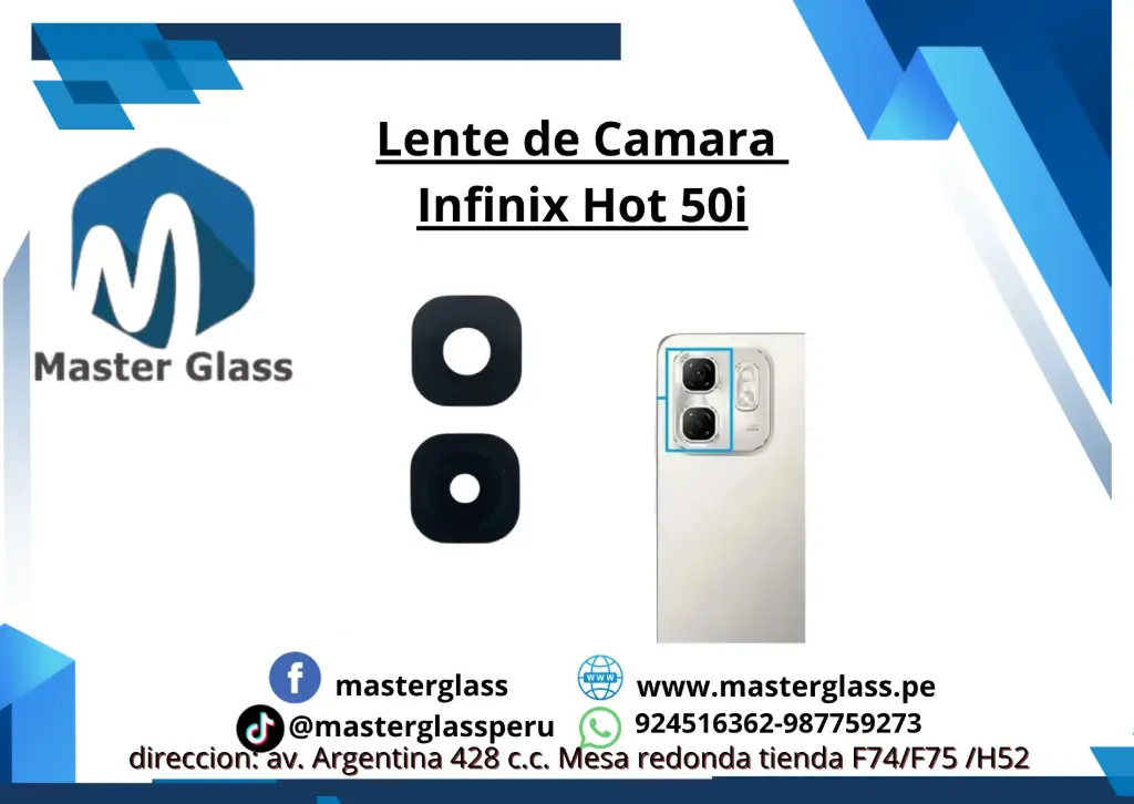 Lente de Cámara Infinix Hot 50i (x2)