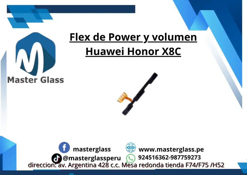 Flex de power o volumen Huawei Honor X8C
