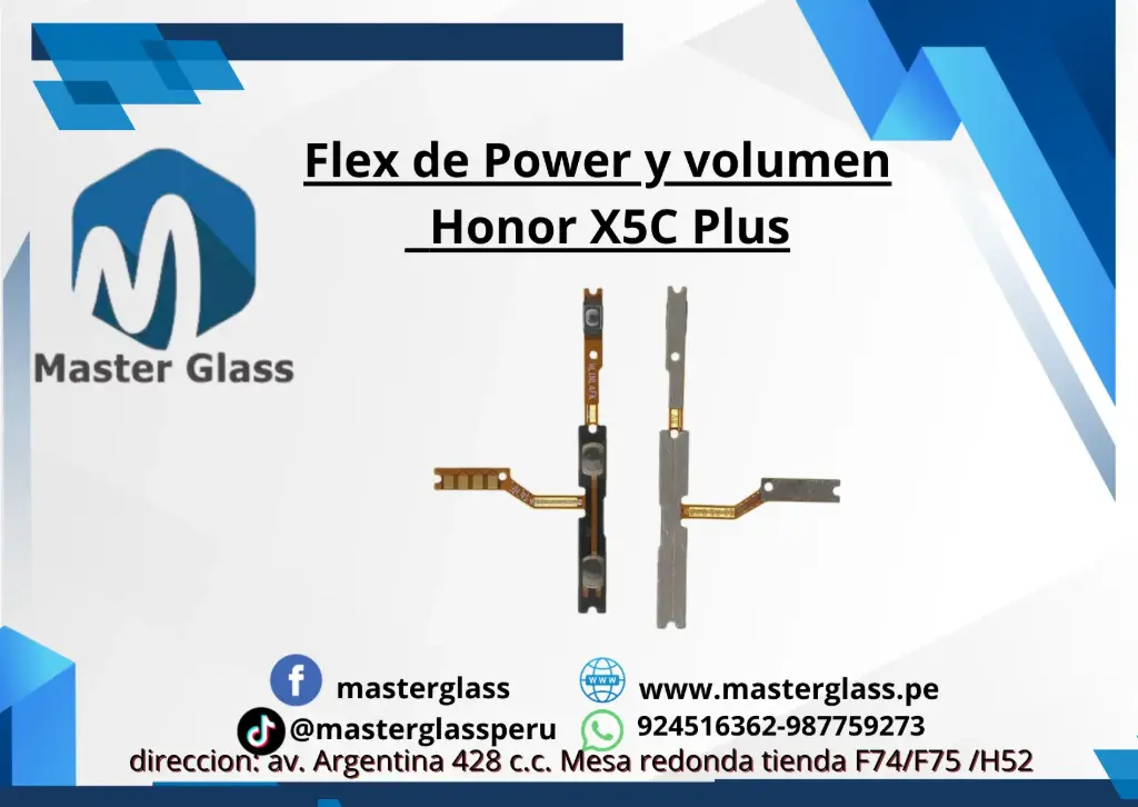 Flex de Power y Volumen Huawei Honor X5C Plus