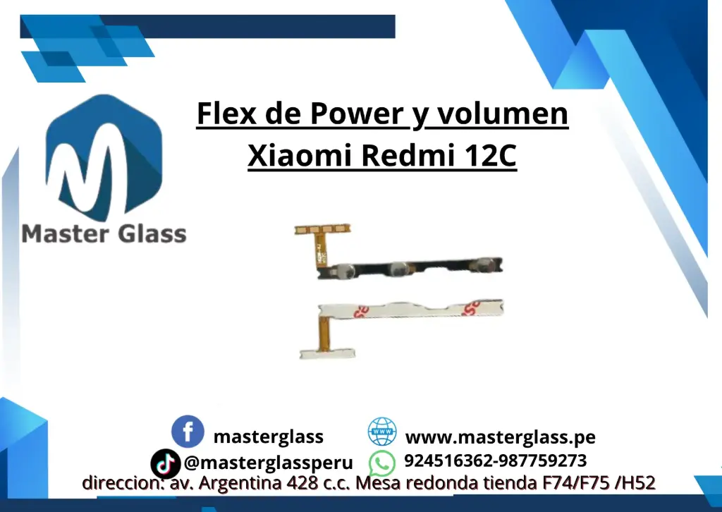 Flex de Power y Volumen Xiaomi Redmi 12C