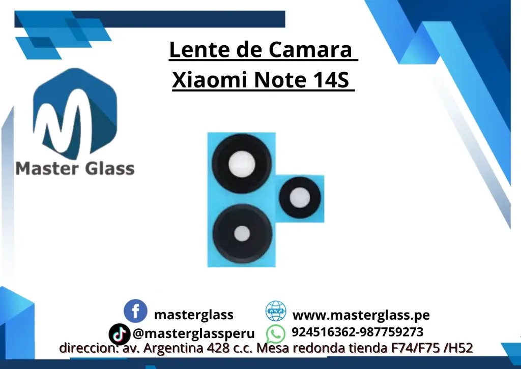 Lente de Cámara Xiaomi Note 14S (X3)