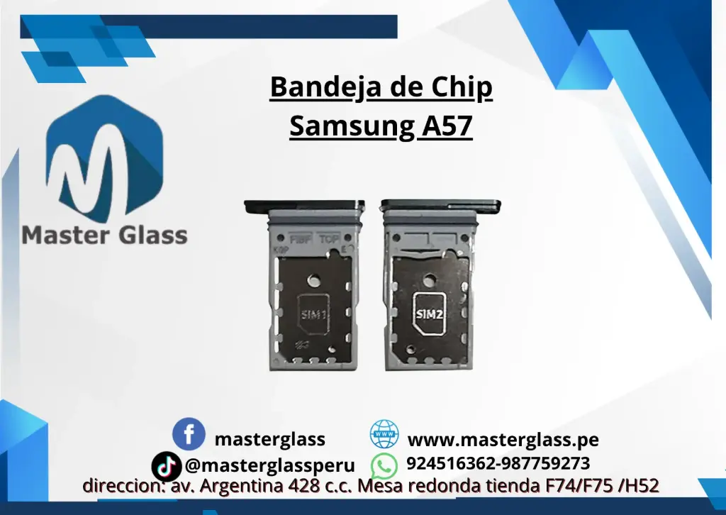 Bandeja de Sim Samsung A57 (azul)