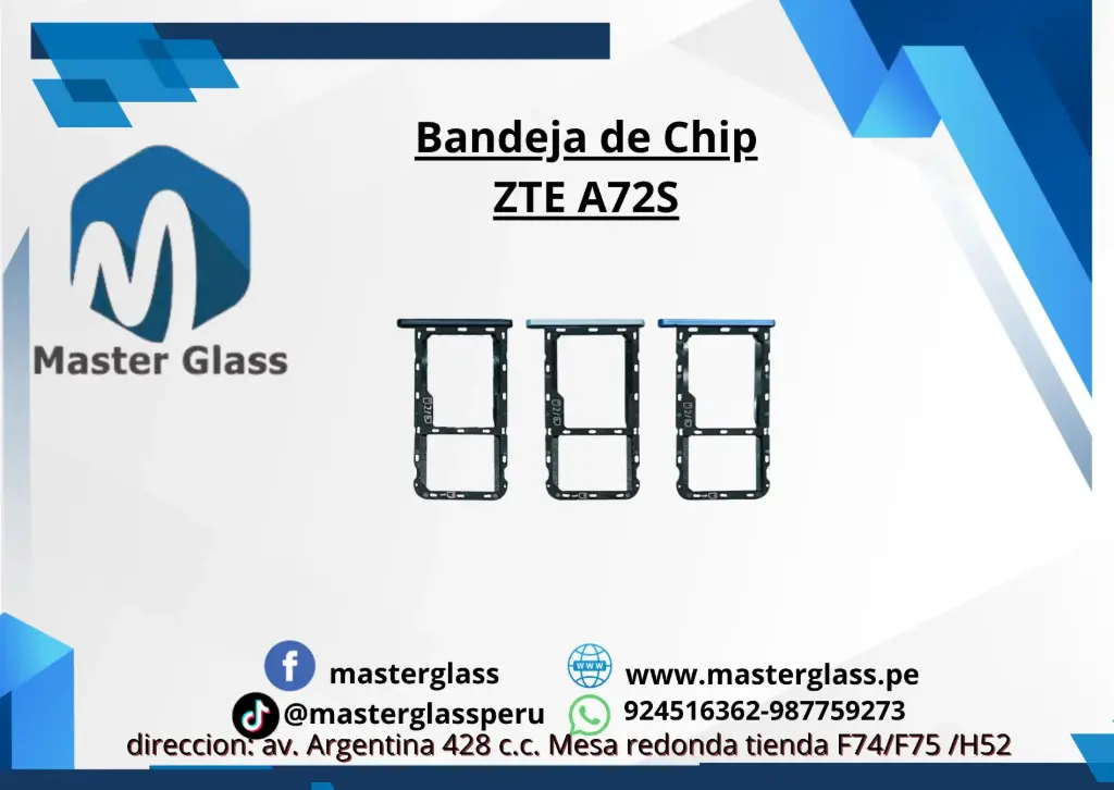 Bandeja de Sim ZTE A72S