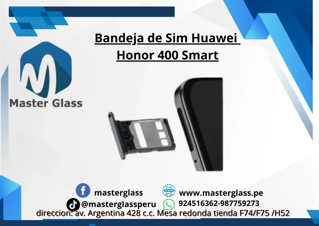 Bandeja de Sim Huawei Honor 400 Smart