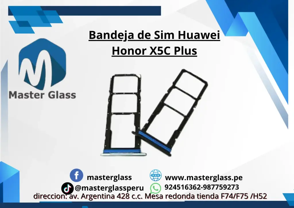 Bandeja de Sim Huawei Honor X5C Plus (negro)