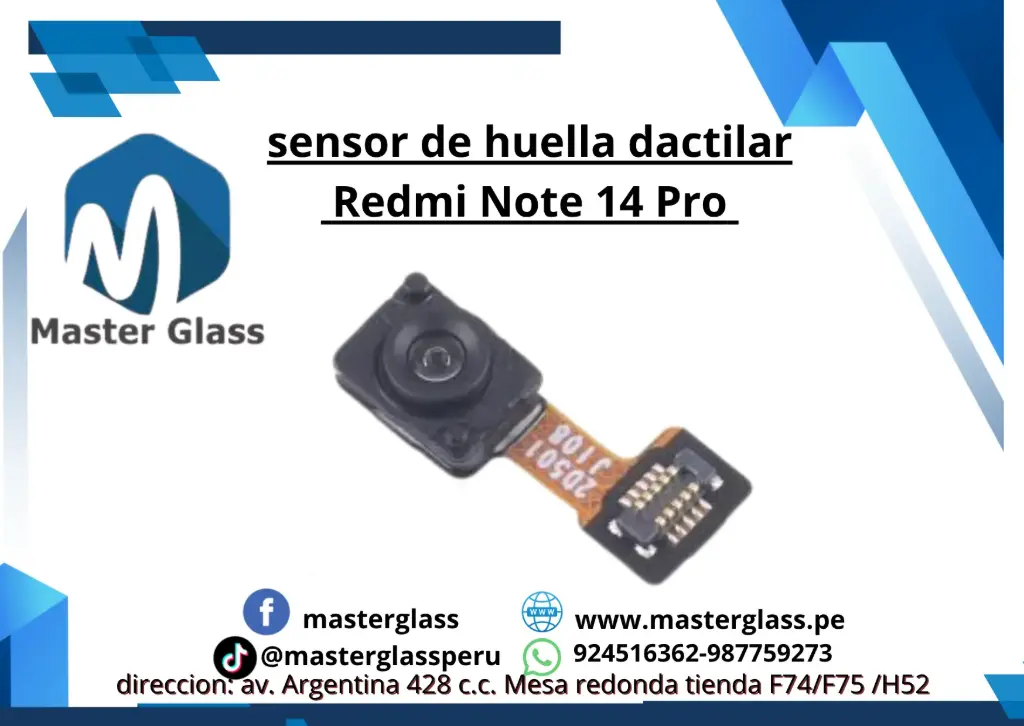 sensor de huella dactilar Xiaomi Redmi Note 14 Pro 