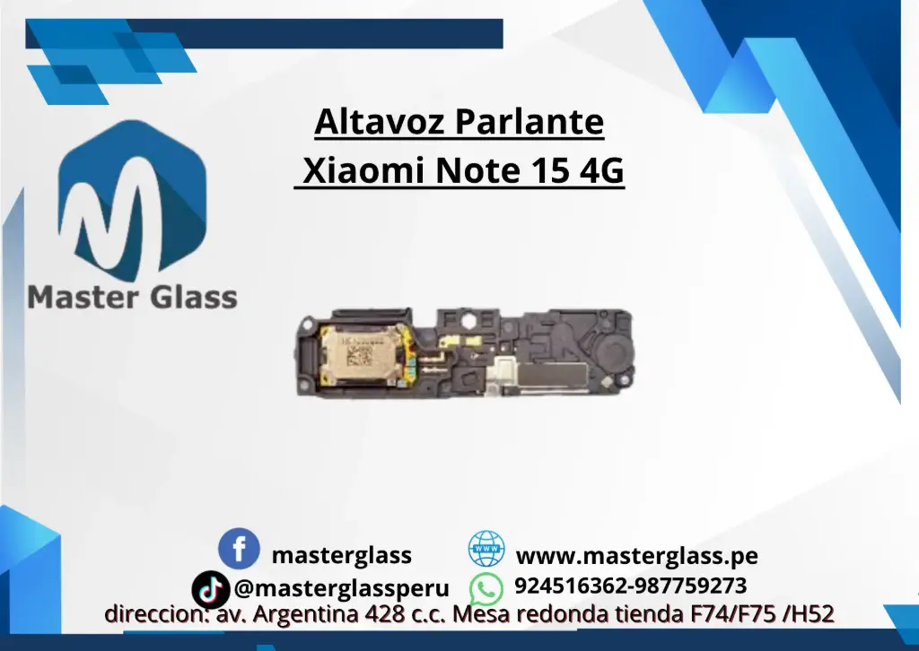 Altavoz Parlante Xiaomi Note 15 (4G)