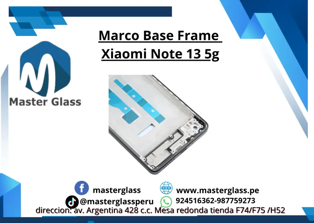 Marco Base Frame Xiaomi Note 13 5g (Negro)