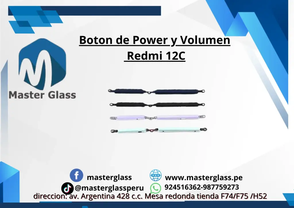 Boton de Power y Volumen Redmi 12C