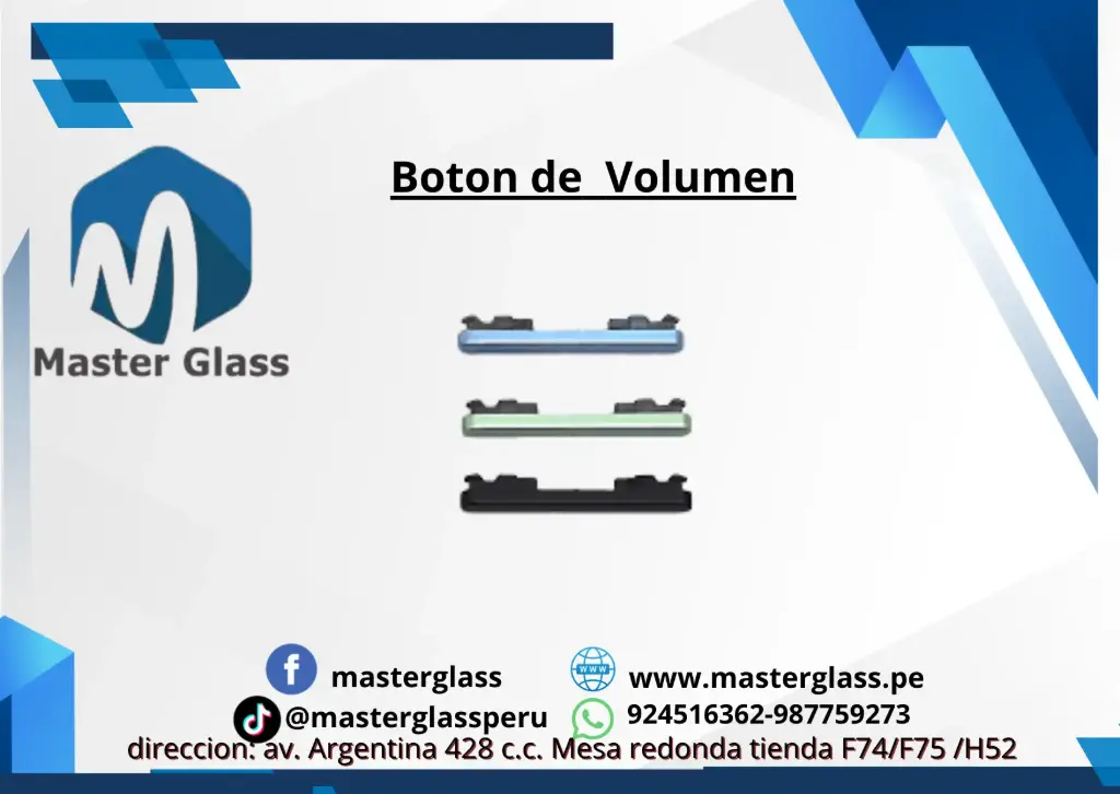Boton de volumen para Motorola G23 (Negro)