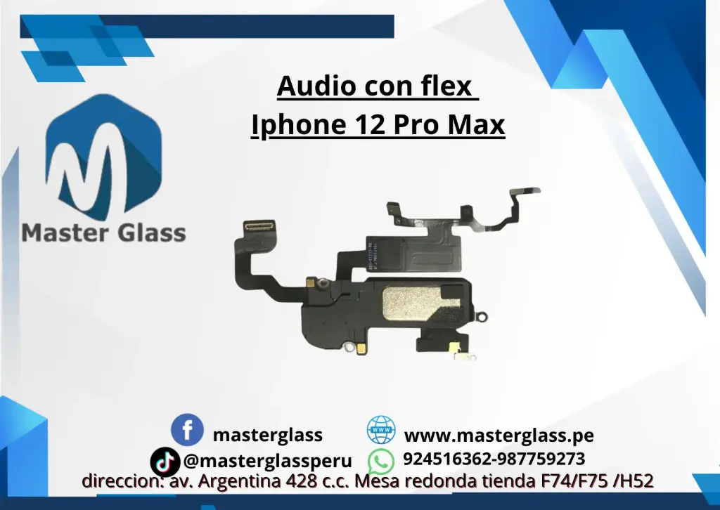 Audio con flex para Iphone 12 Pro Max