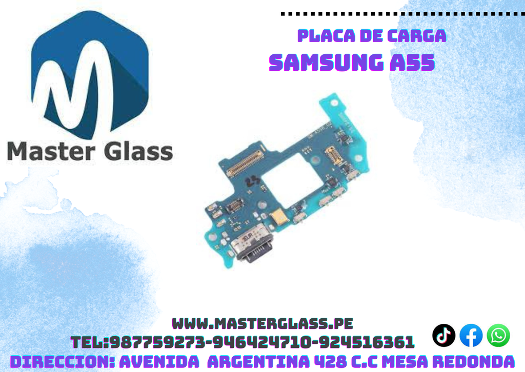 Placa de carga Samsung A55 AAA