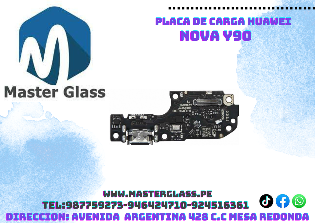 Placa de carga Huawei Nova Y90 AAA