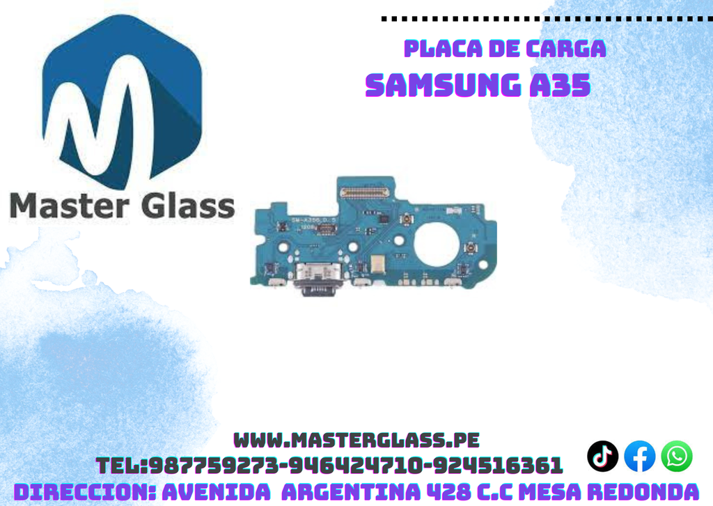 Placa de carga Samsung A35 AAA