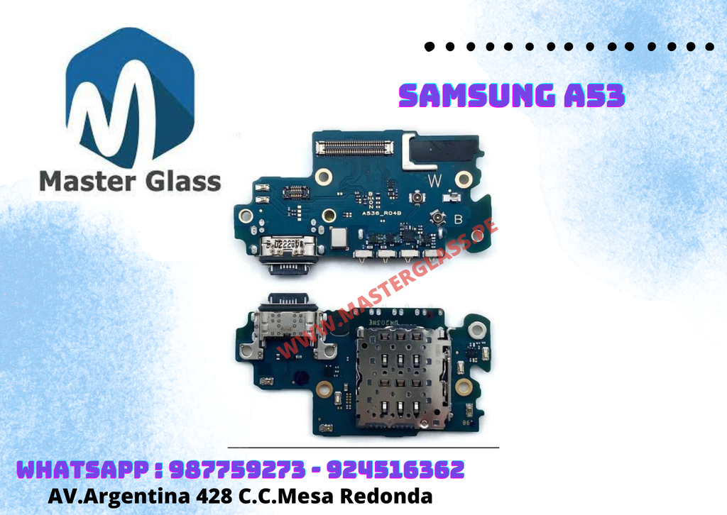 Placa de carga Samsung A53 origen