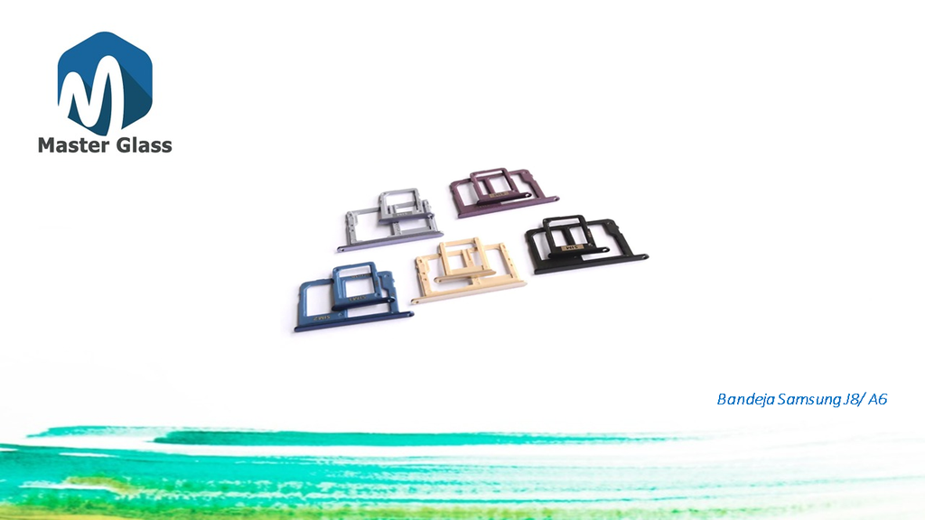 Bandeja de sim Samsung J8/A6 (Negro, Memoria)