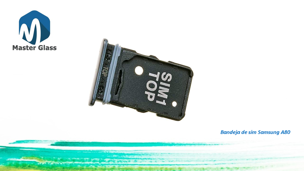 Bandeja de Sim Samsung A80 (Negro)
