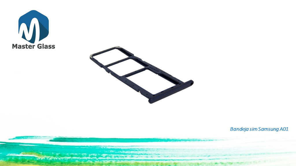 [BSSXA01] Bandeja de sim Samsung A01 (Negro)