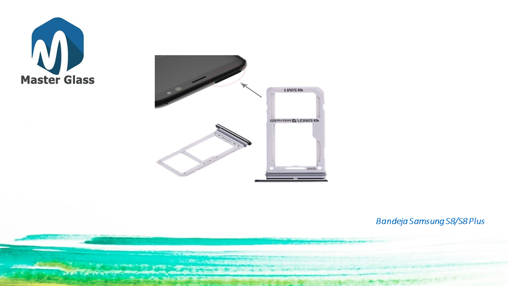 Bandeja de sim Samsung S8/S8 Plus (Negro)